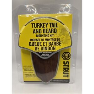 Turkey Tail & Beard Mounting Kit HS Strut 00849 Trophy Plaque + Brass Tag New Pk